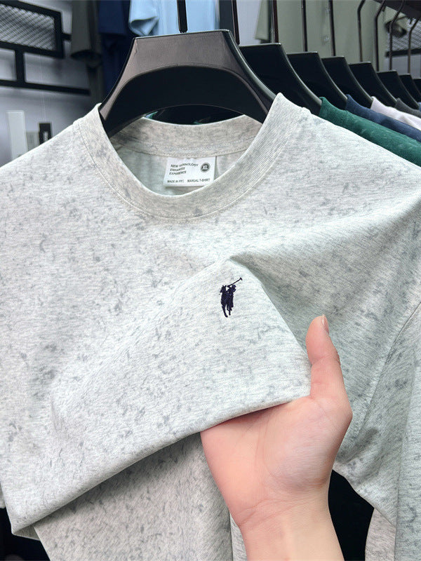 Men’s Cotton Embroidered Short Sleeve T-Shirt