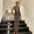 Hot diamond suspender bubble beads party evening dress