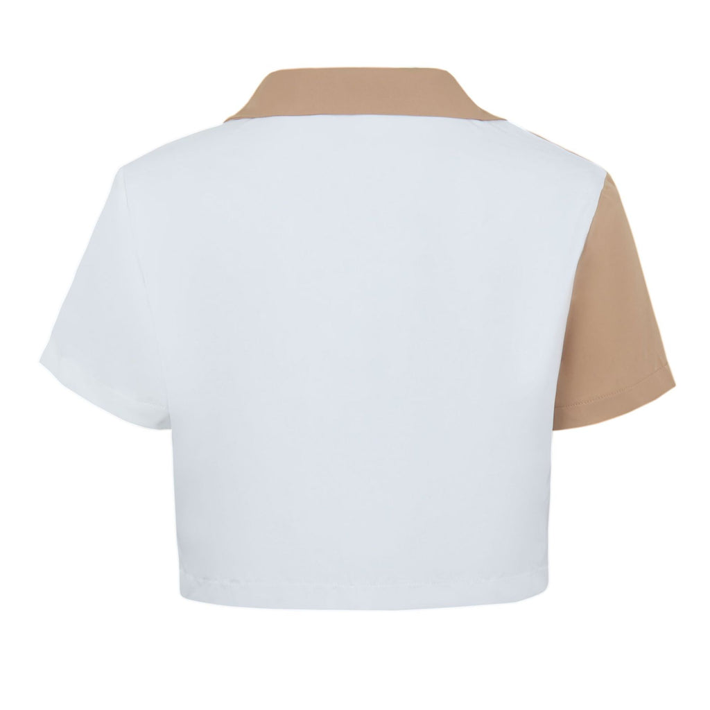 Women's clothing new sexy single-breasted short-sleeved shirt