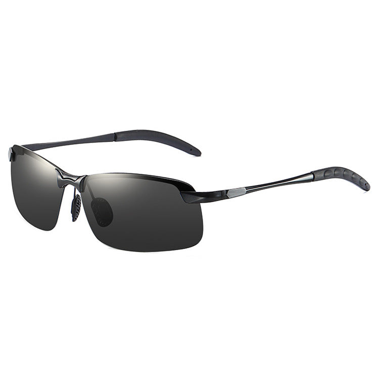 Men's Polarized Smart Photochromic Metal Sunglasses for Driving, Fishing & Day/Night Use