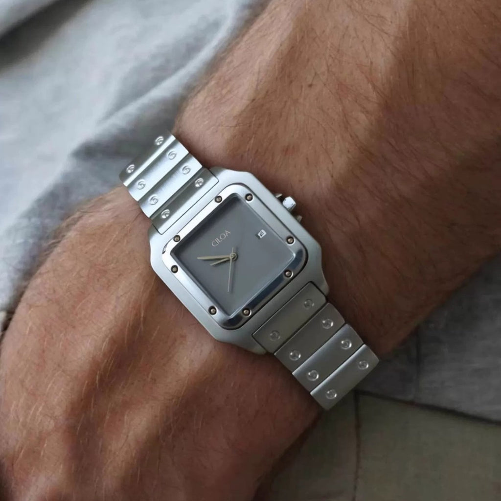 Men's Steel Band Quartz Watch - Classic Business Style