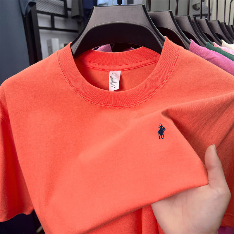 Men’s Ruff Pony Logo Embroidered Crew-Neck Tee