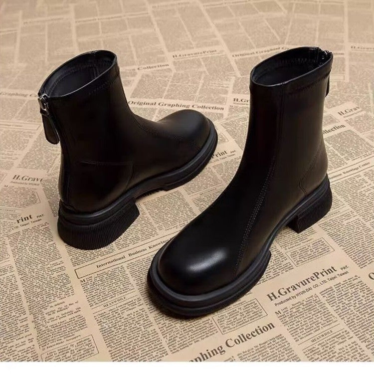 Autumn Winter Women's Block Heel Ankle Boots (On Hand)