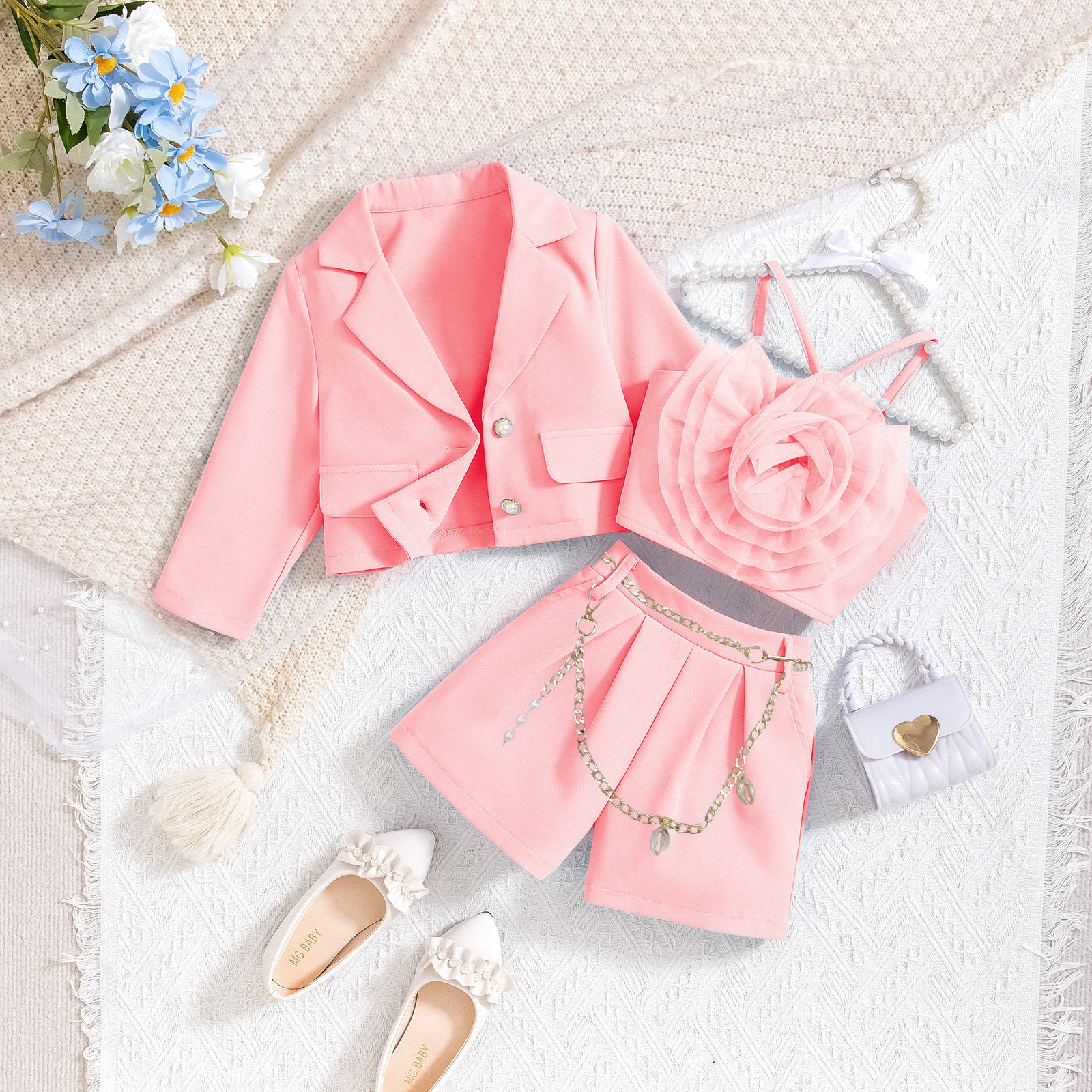 Autumn & Winter Fashion Set for Girls – 5-Piece Stylish Suit