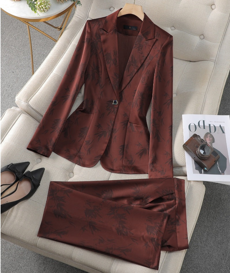 Womens 2-Piece Formal Trouser Suit Set