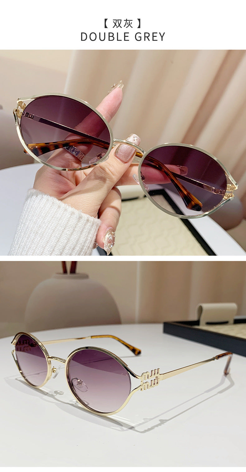 Oval Metal Sunglasses