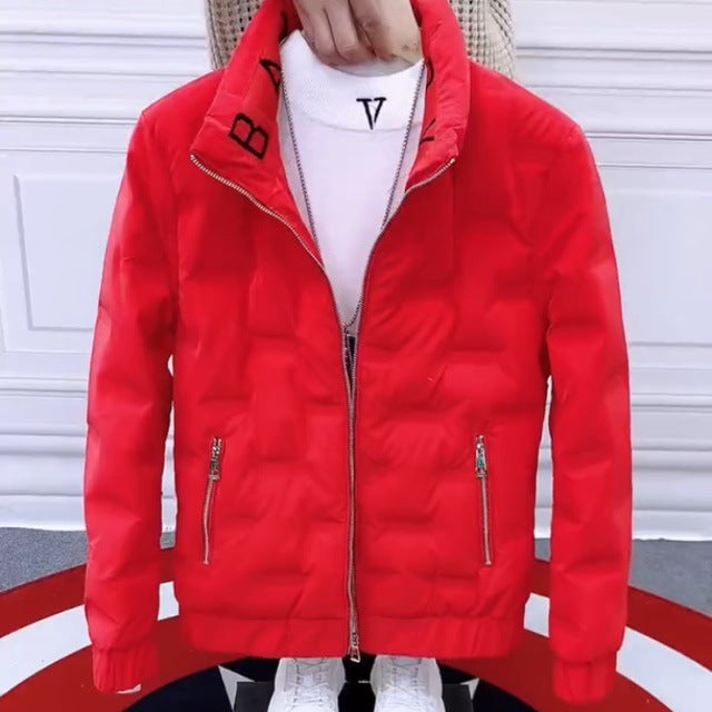 Designer Korean-Style Men's Down Coat  Thickened & Stylish Winter Wear