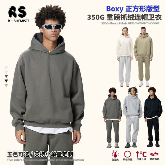 RS Menswear | Boxy Fit Heavyweight Cleanfit Hoodie for Men