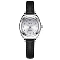 Elegant Women's Quartz Watch - Chic Leather Barrel Design