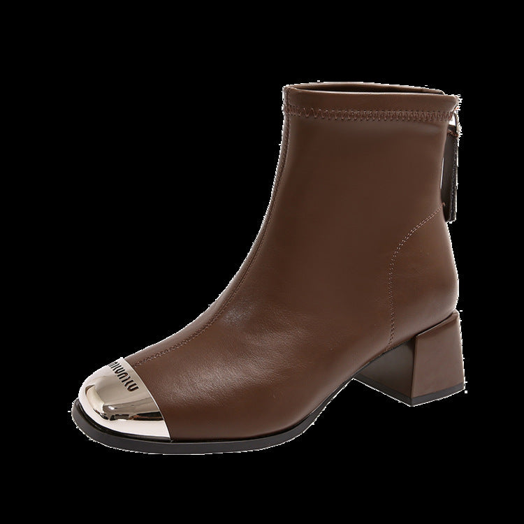 Women's Square-Toe Ankle Boots (On Hand)