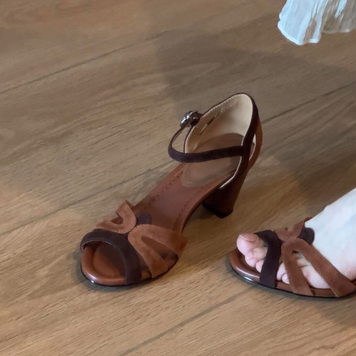 Vintage Woven Strappy Roman Sandals - Soft Sole Summer Heels