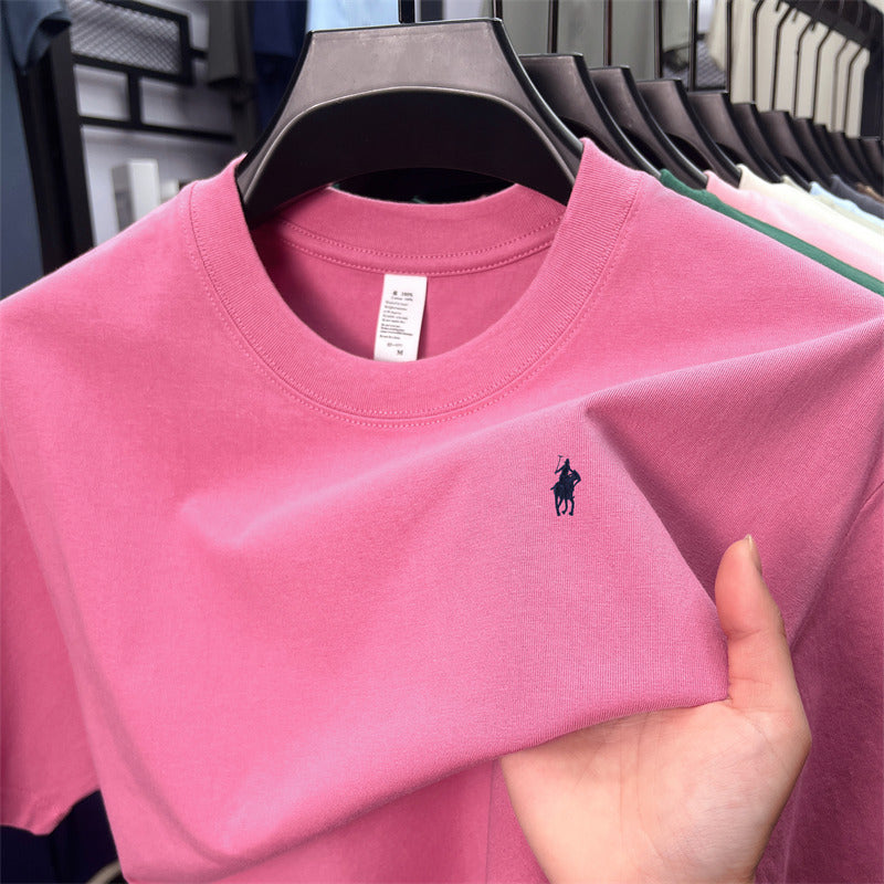 Men’s Ruff Pony Logo Embroidered Crew-Neck Tee