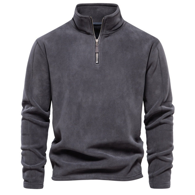 Men's Polar Fleece Half-Zip Sweatshirt  Autumn/Winter Trend