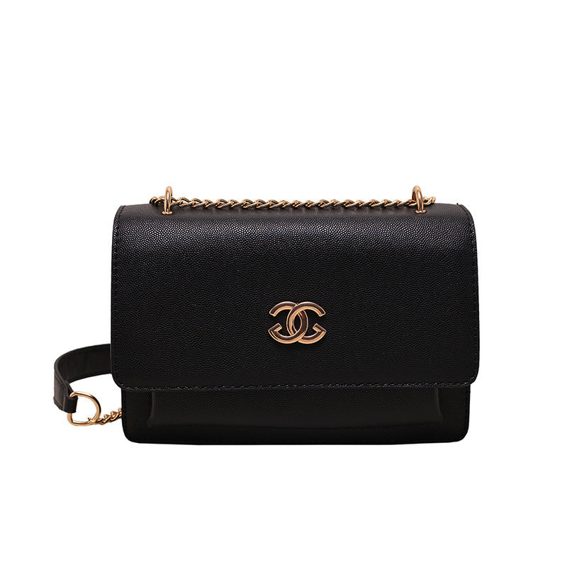 Trendy Square Shoulder Bag with Chain Strap