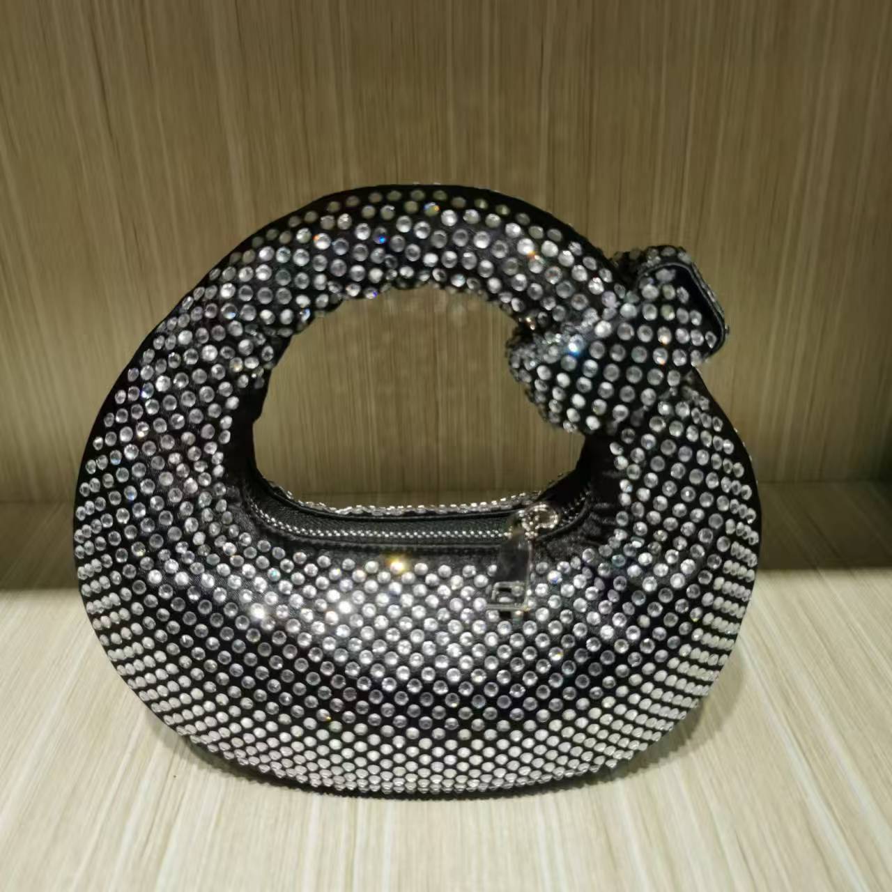 Knotted Rhinestone Handbag