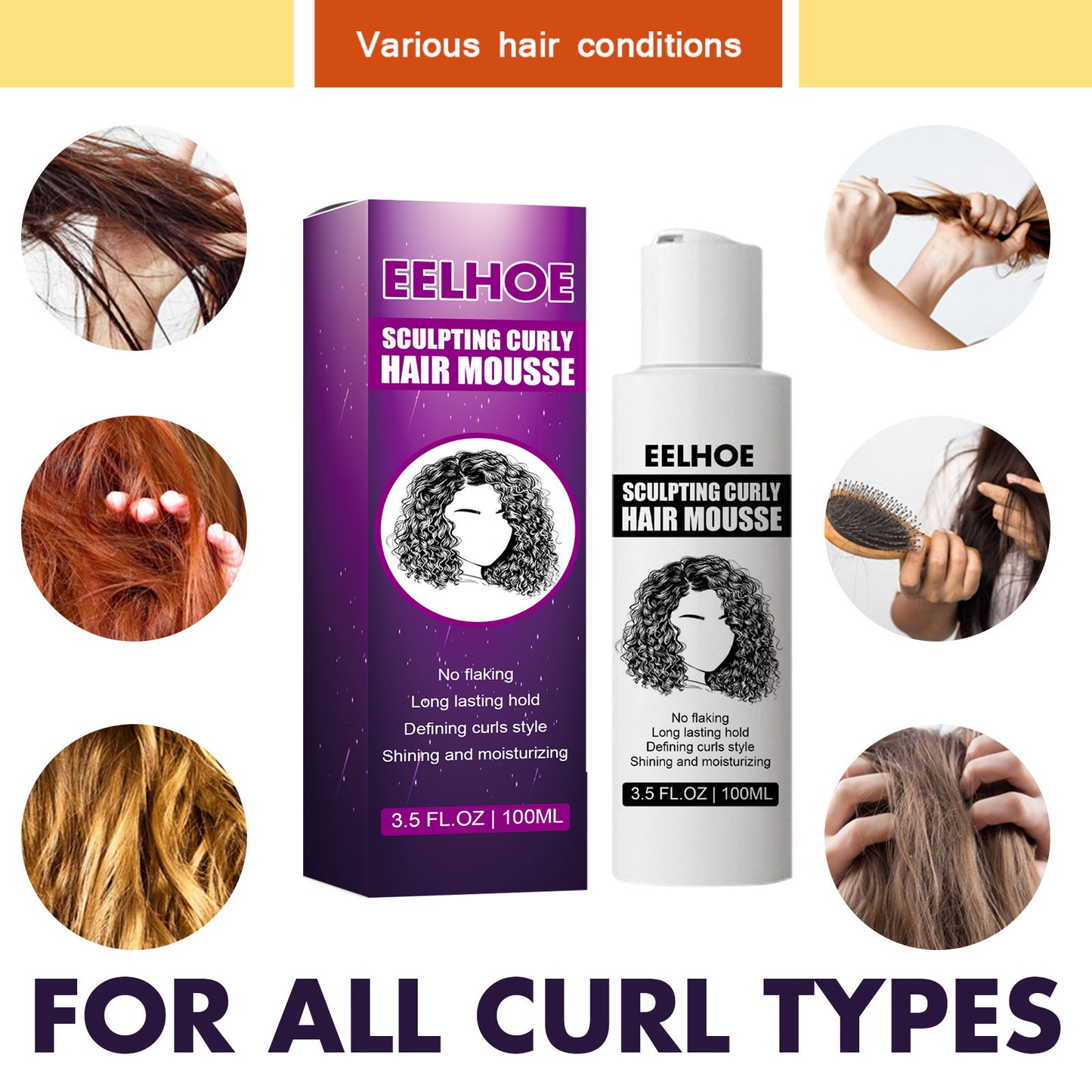 EELHOE Curly Styling Elastin