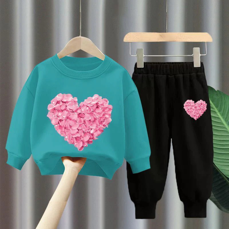 Cute Cartoon Girls' Two-Piece Set