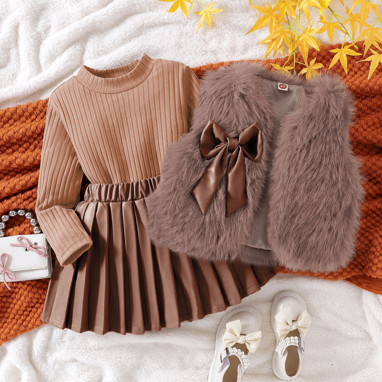 Girls' Autumn/Winter 3-Piece Outfit