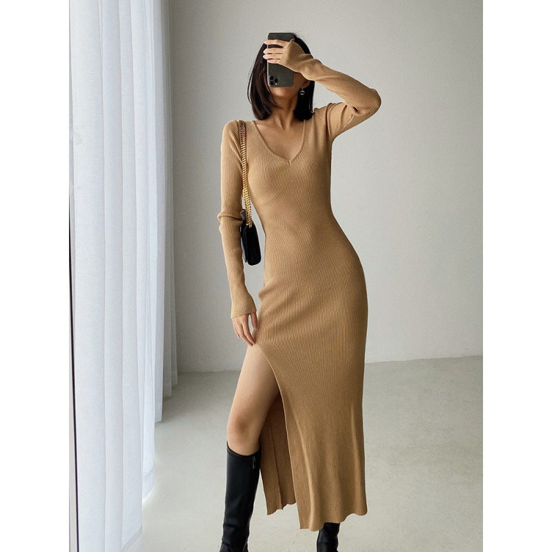 Knitted Slim Fit Pencil Dress