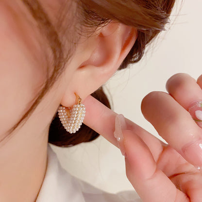 Light luxury, high-end fashion, niche design earrings