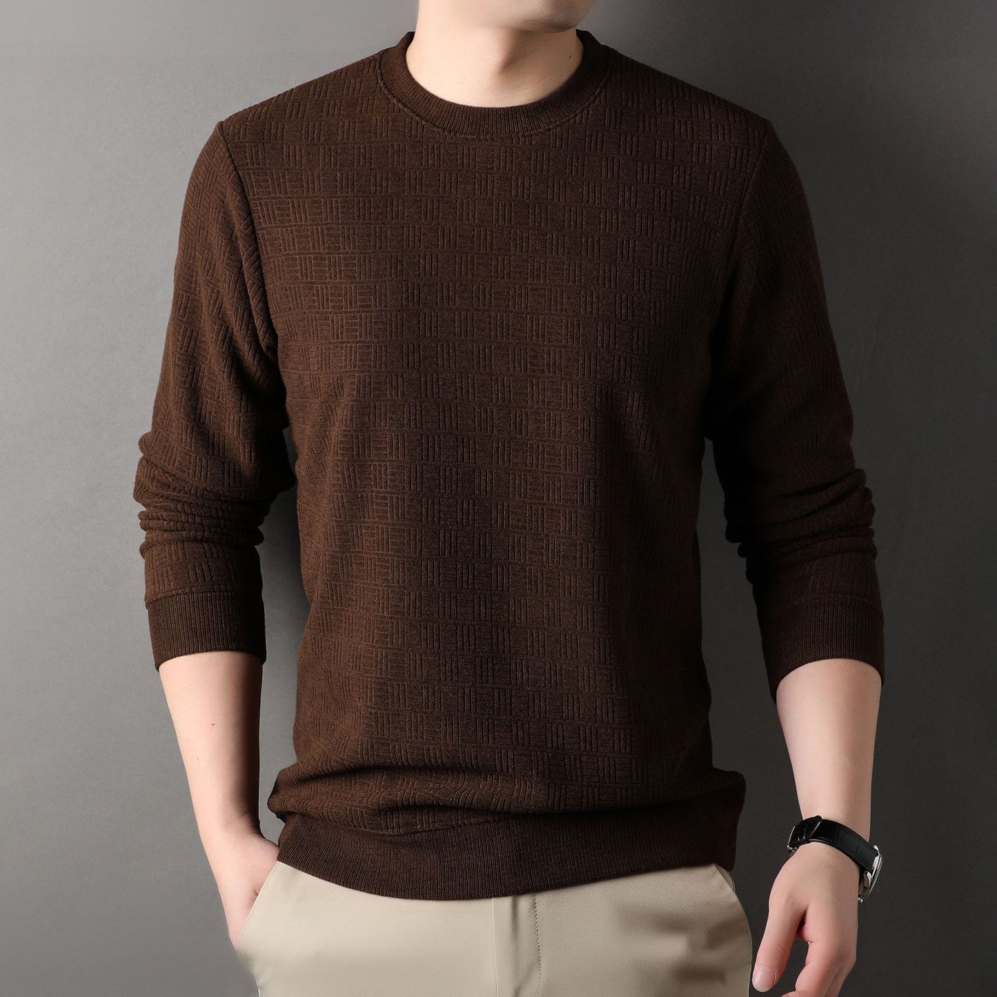 Textured Thermal Crewneck  Winter Edition