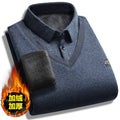 Men’s Fleece-Lined Warm Long-Sleeve Sweater