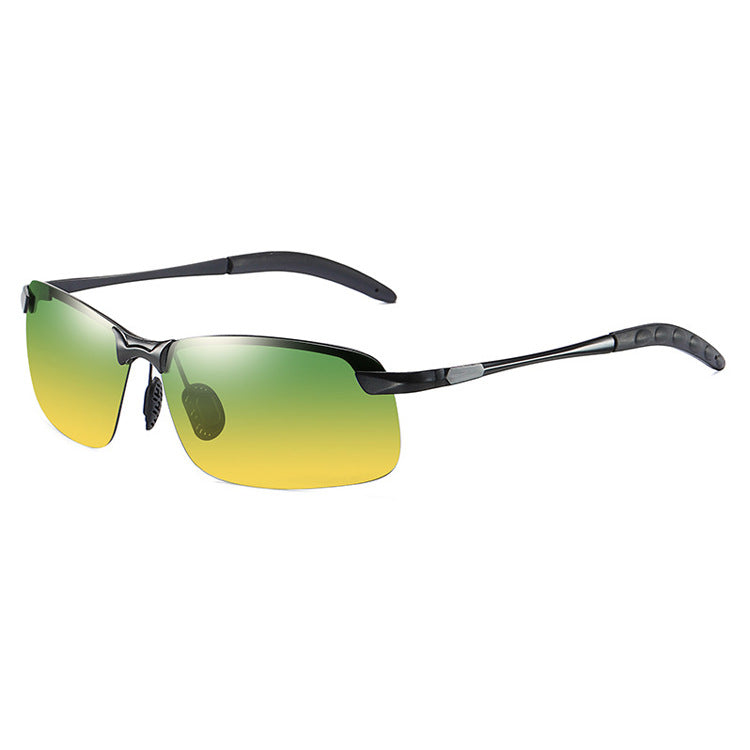 Men's Polarized Smart Photochromic Metal Sunglasses for Driving, Fishing & Day/Night Use