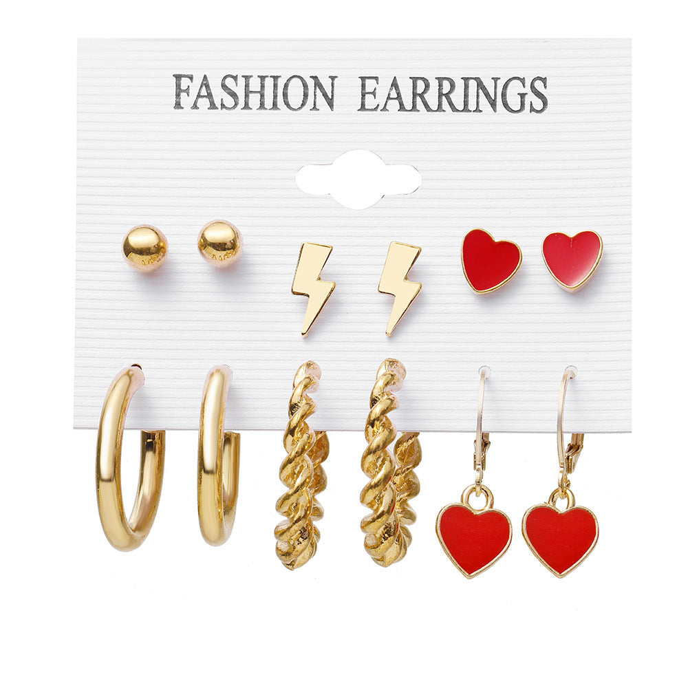 Shiny Gold Earrings for Women Girls