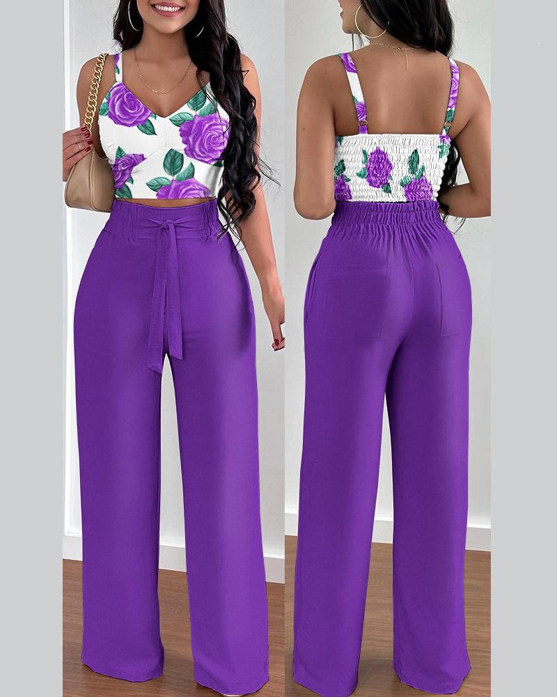 New Fashion Suspender Two-Piece Suit Women's Clothing