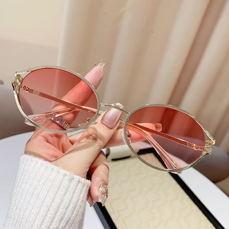 Oval Metal Sunglasses