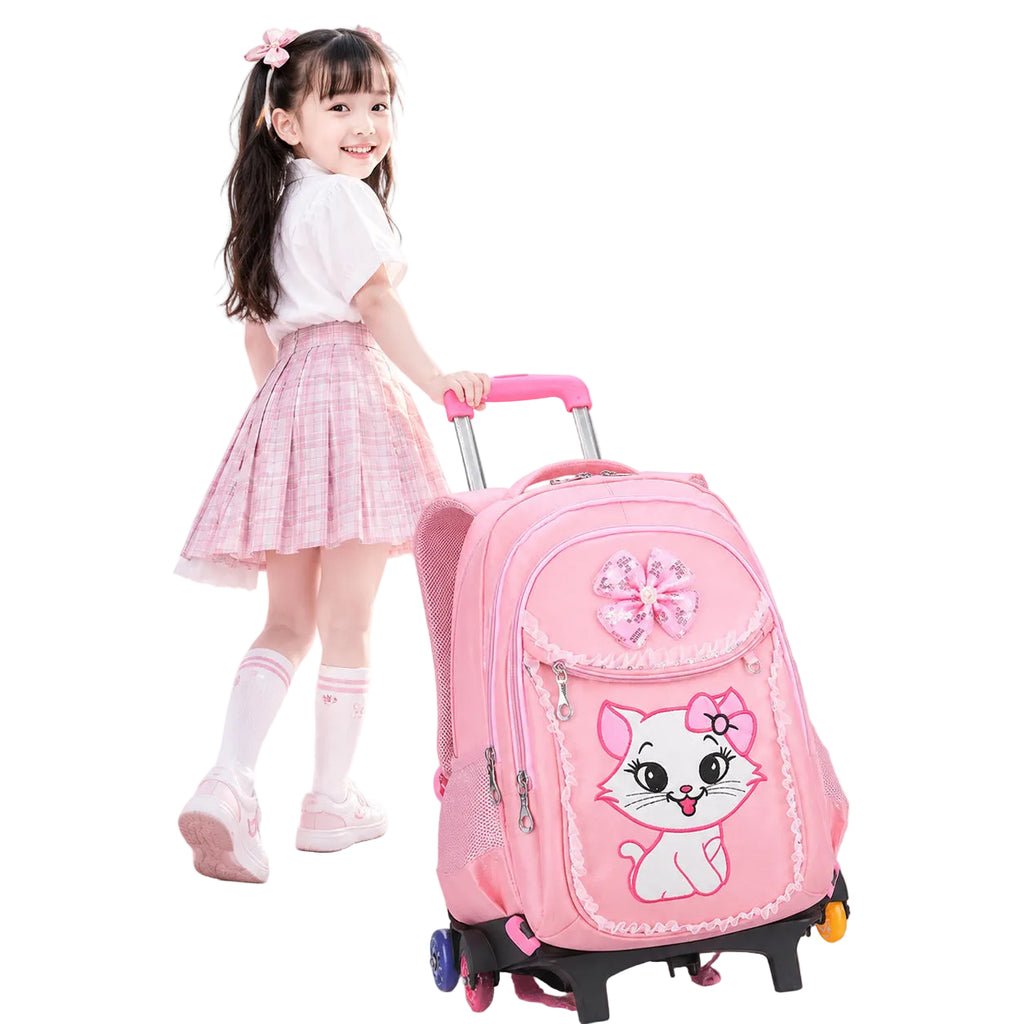 Pink Princess Trolley Backpack
