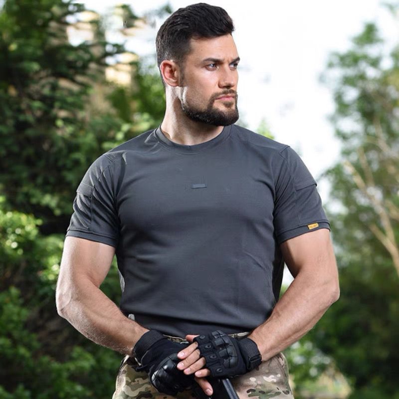 Coolmax Short Sleeve Tactical T-Shirt – Breathable, Quick-Dry, Wear-Resistant Training Top for Men & Women