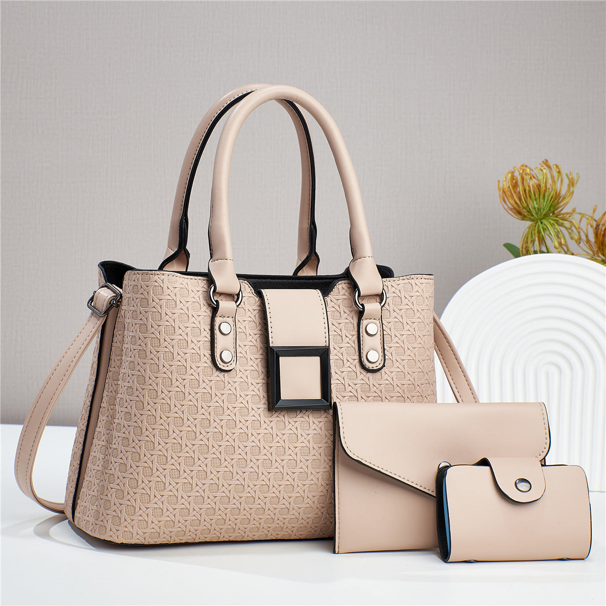 Elegant 3-Piece Handbag Set