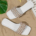 Plus size square toe sandals