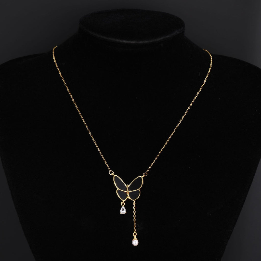 New Butterfly Titanium Steel Necklace
