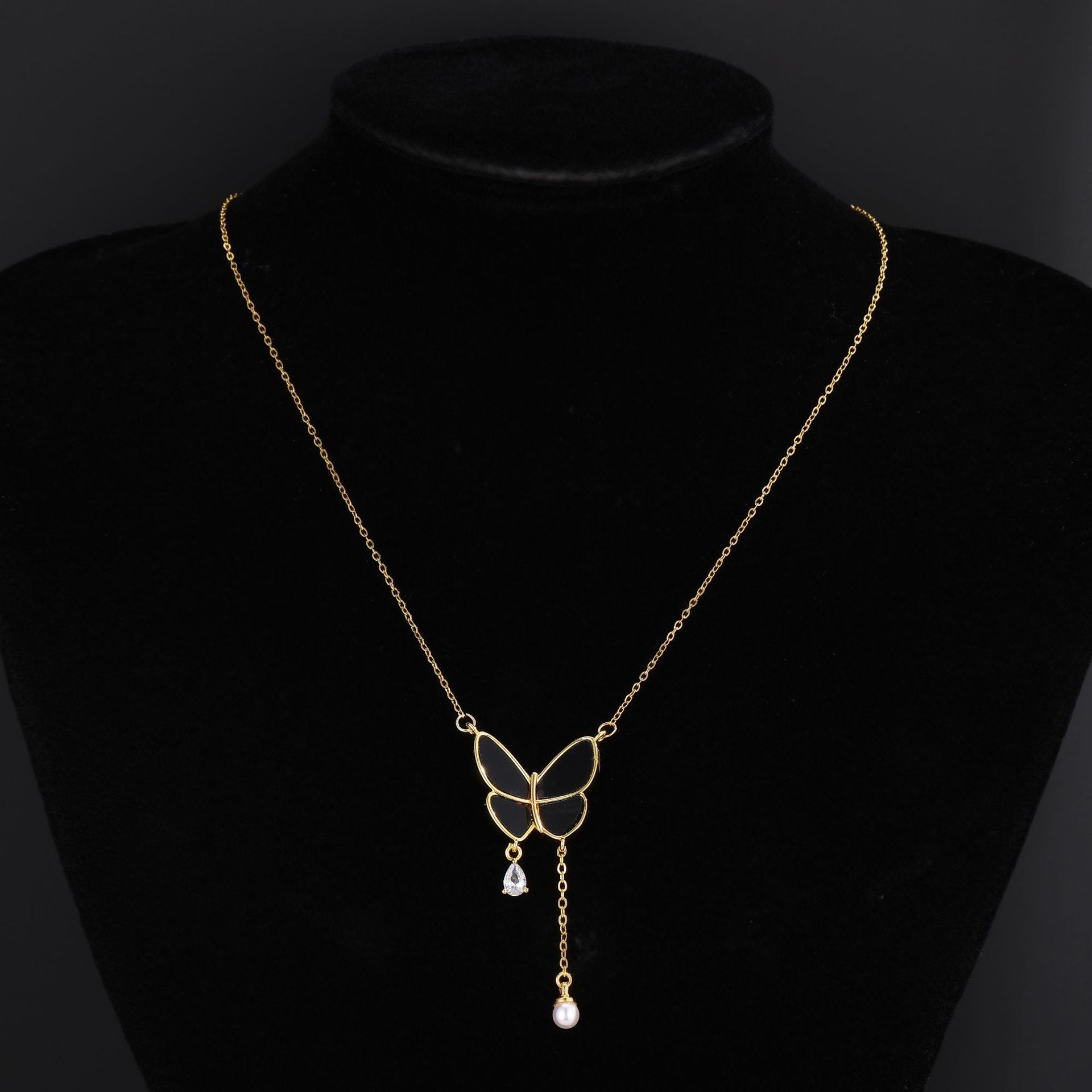 New Butterfly Titanium Steel Necklace