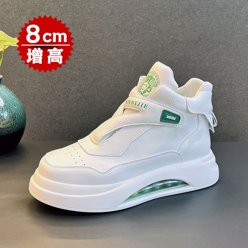 Men’s Invisible 8cm Height Increase High-Top Casual Sneakers