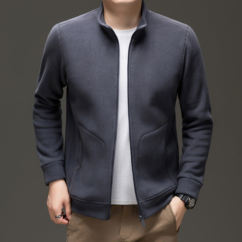 Suede Zip-Up Jacket  Soft Structure Series