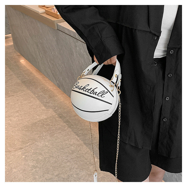 Personalized round basketball bag