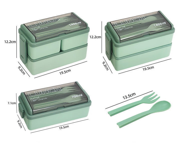SnapLock Double-Layer Lunch Box