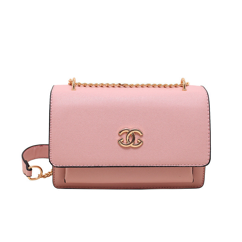 Trendy Square Shoulder Bag with Chain Strap