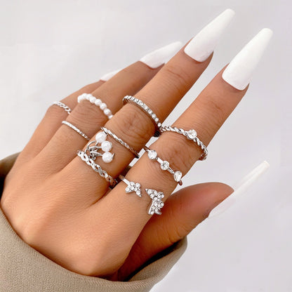 New butterfly rings set