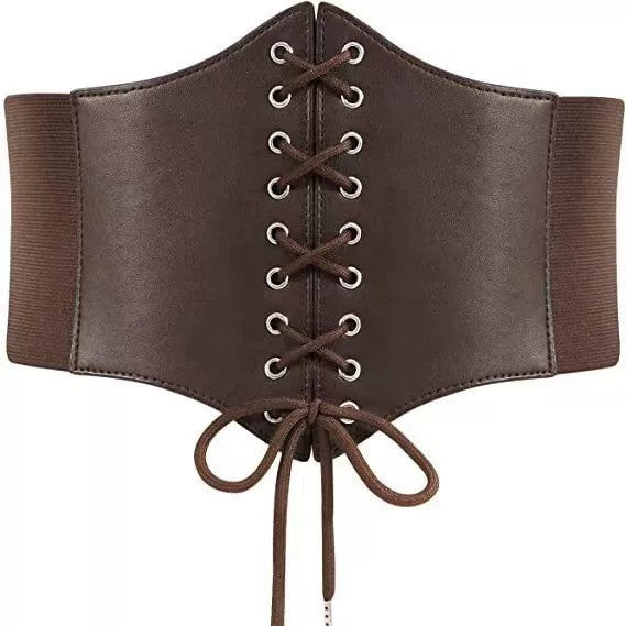 Vintage Medieval Wide Waist Cincher Belt for Women