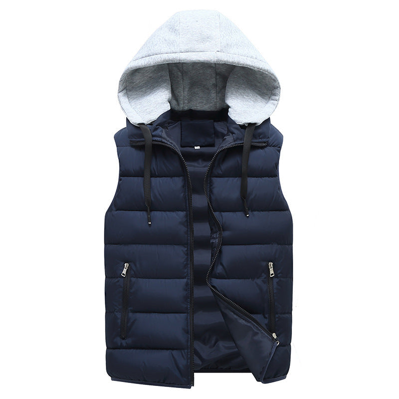 Quilted Hooded Vest  Cloud Layer