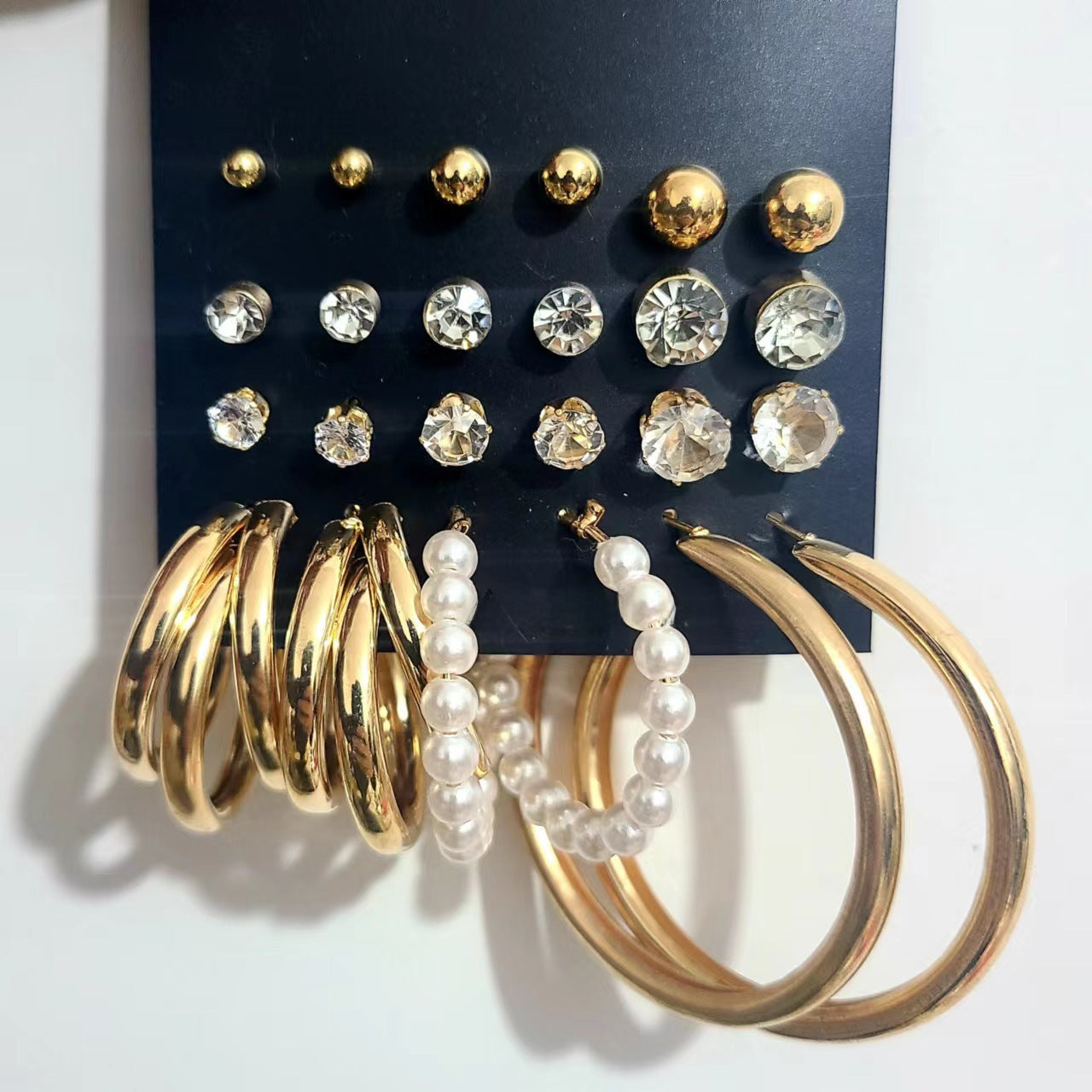 Shiny Gold Earrings for Women Girls