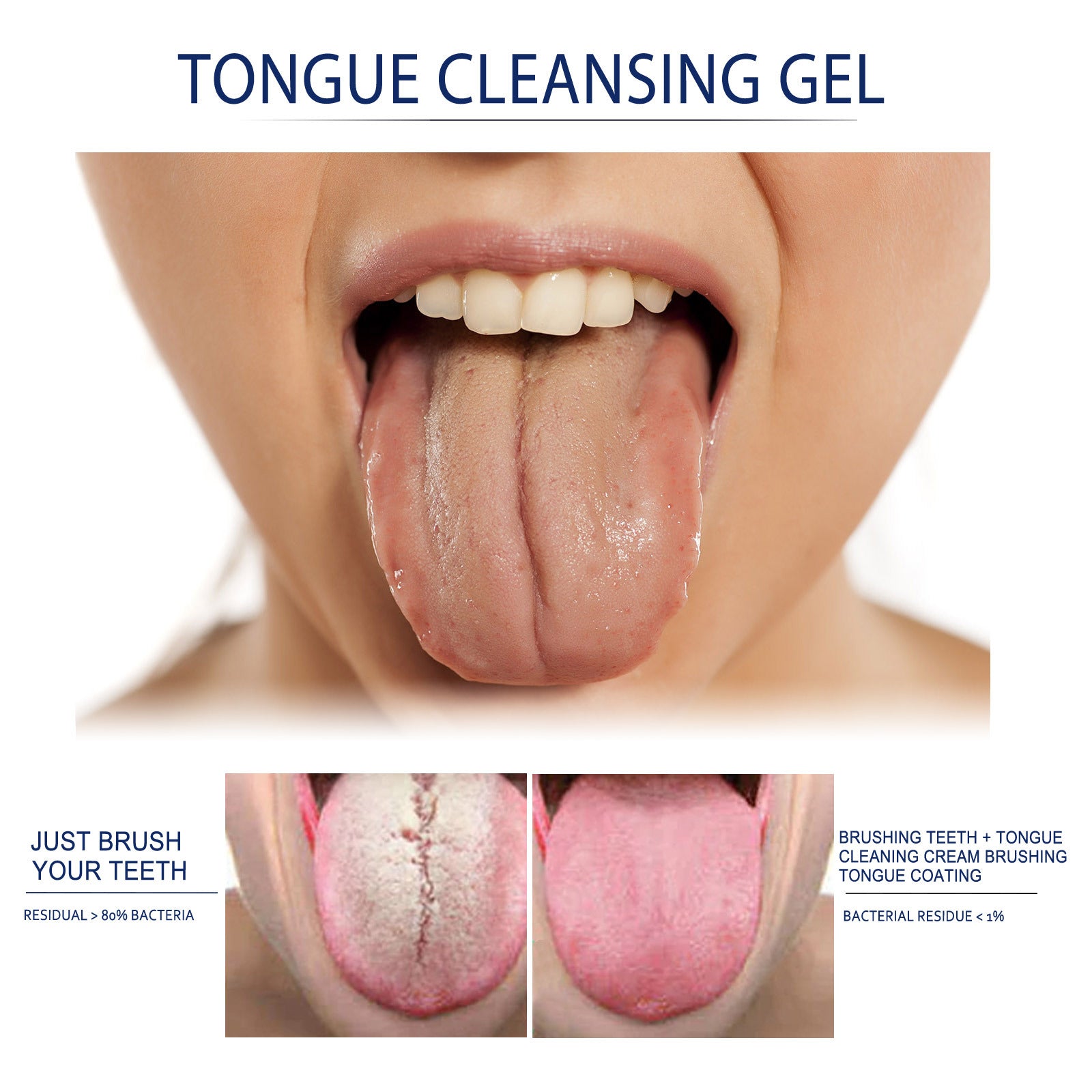 eelhoe tongue cleaning gel with brush cleaning artifact oral care to remove odor and fresh breath