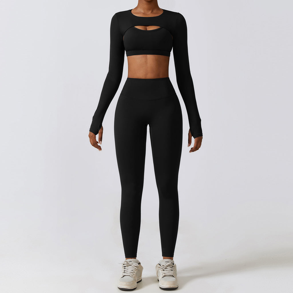 Slim-Fit Yoga Three-Piece Set
