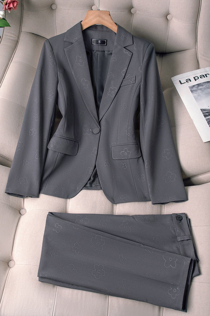 Womens 2-Piece Formal Trouser Suit Set
