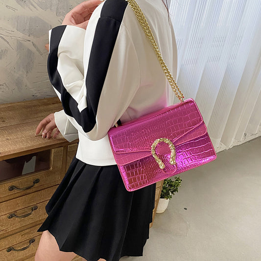 Luxe Retro Chain Shoulder Bag