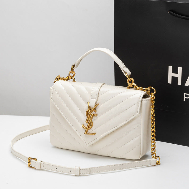 Chevron Flap Hand Bag